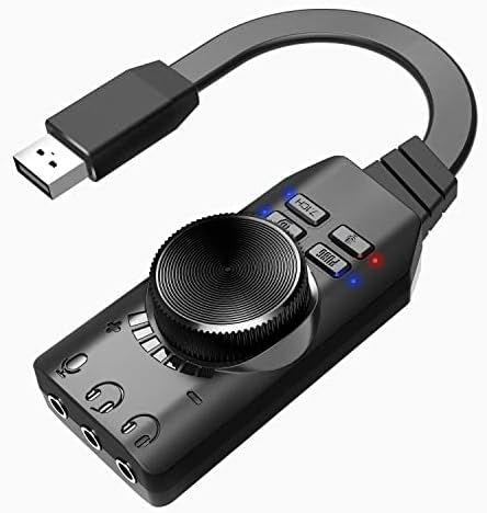 Carte Son USB Externe - Adaptateur Audio 3,5 Mm Plug & Play, Compact, Pour PC Portable, Bureau, Streaming, Enregistrement