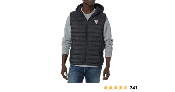 guess vest with hood