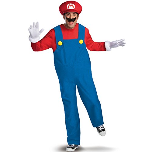 Disguise Costumes Mario Deluxe Costume, Adult, Medium (38-40 Months)