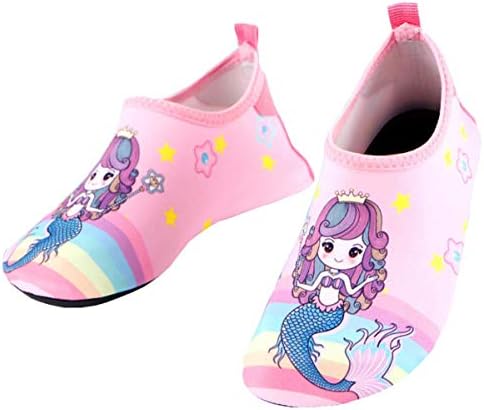 Kids Water Shoes Barefoot Shoes Quick Dry Non-Slip Swim Aqua Socks for Beach Pool Surfing Yoga Toddler/Boys/Girls