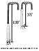 Adjustable J Hook Hanger Bracket for Exhaust Systems (2 Pack)