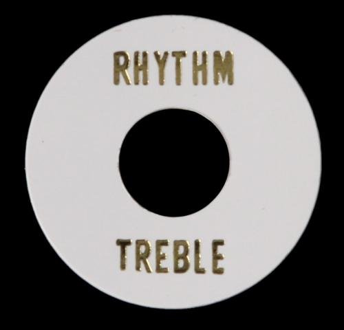 Allparts AP-0663-025 White Plastic Rhythm/Treble Ring
