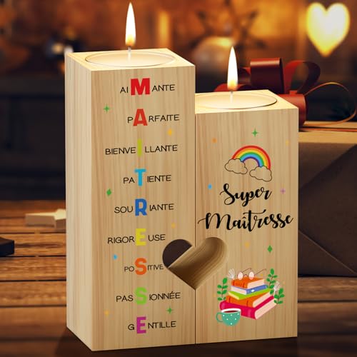 Tulolvae Teacher Gift End of Year, Candelabra Thank You Best Gifts Women Teacher Birthday Graduation Christmas Idea