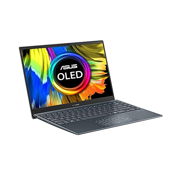 ASUS OLED ZenBook 13 UX325JA Full HD 400nits HDR 13.3" Laptop (Intel Core i5, 16GB RAM, 512GB SSD, OLED DCI-P3 100% Accuracy Screen, Backlit Keyboard, Windows 10) Includes USB-C to Audio Jack Adapter
