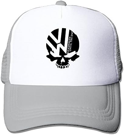CCbros Volkswagen Logo with Punisher Skull Symbol Baseball Mesh Back Hat Cap One Size Fit All Black
