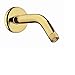 hansgrohe Replacement 6-inch Modern Showerarm in Polished Brass, for Wall Mount Showerhead, 27411933