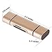 GIKERSY Memory Card Reader,Micro SD Card Reader and USB Type C Card Reader USB OTG to USB 2.0 Adapter with standard USB Type C Male Connector for PCs and Notebooks and Tablets with OTG Function(Gold)