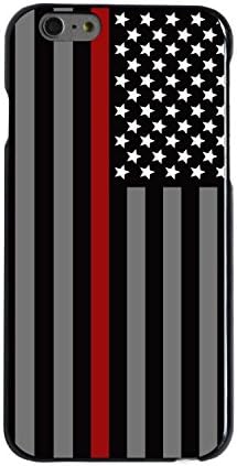 Cell World -Thin Red Line Fire Fighter Department -For Apple iPod Touch 6, 6th Generation, Made and shipped from the USA Style 48