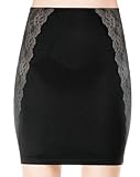 Assets by Sara Blakely Women's Luxe & Lean 1/2 Slip Black Body Shaper MD
