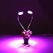 Plant Grow Light, SOLMORE Dual Head Plant Lights Desk Clip 14 LED 4 Dimmable Levels Grow Lamp with 360° Adjustable Gooseneck Grow Light for Indoor Plants,Plant Growing,Greenhouse,Hydroponic Garden