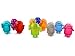 Clear Rainbow Android Collectible Set Of 10 Mini Figures