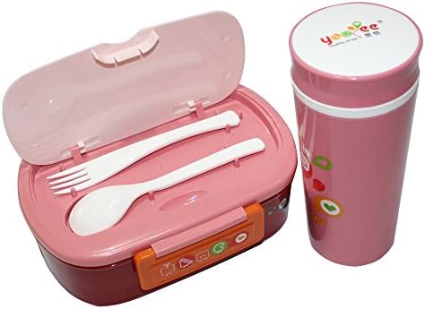 Bento Lunch Box Set for Kids &amp; Adults with Insulated Lunch Bag and Water Bottle - Leakproof, BPA Free, Reusable Food Storage Containers Set | Microwave, Dishwasher and Freezer Safe. (Red)