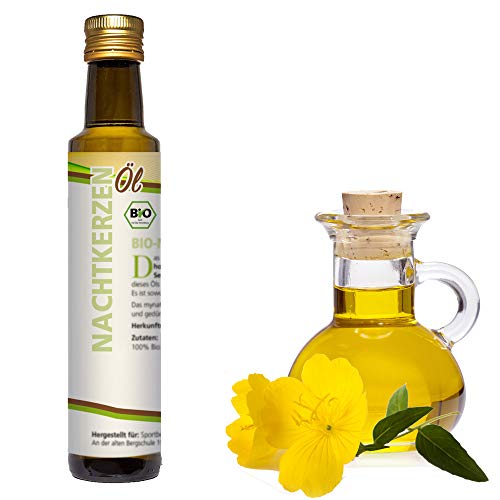 Mynatura Bio Nachtkerzenöl 250ml I Nativ I Kaltgepresst I Vegan I Essentielle Fettsäuren I Glutenfrei I Cholesterinfrei…