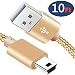 Mini USB 2.0 Cable Braided, Type A to Mini-B Charger Cord for PS3 Controller,GoPro Hero 3+,Garmin Nuvi GPS,Digital Camera Transfer,Dash Cam,MP3 Player Data Sync,PDA Playstation 3 Charging Long 10ft
