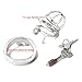 Happygo Ergonomic Design Male Chastity Device, Stealth Convenient Virginity Lock, Hypoallergenic Stainless Steel Cock Cage, Penis Ring Chastity Belt Adult Game Sex Toy (1.96 inch/ 5.0cm)