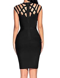 houstil Vestido de fiesta con cuello holgado para mujer