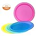 Imperial Home Plastic Plates, Outdoor Plate Set, Party Supplies, Reusable Picnic or Camping Plates, Use for Dinner, Salad Dishes, Snack or Lunch, Safe, BPA Free Colorful Dinnerware Set of 6 (10 inch)