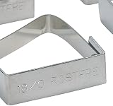 KitchenCraft Stainless Steel Tablecloth Clips Set of 4 5 x 4 cm view 4