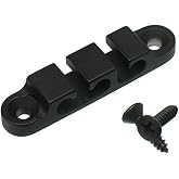 Hipshot 405200B 3-String Retainer/String Guide for Bass - BLACK with Screws