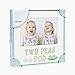 Pearhead Two Peas In A Pod Photo Frame, Baby Keepsake, Newborn Nursery Decor, Gift For New And Expecting Parents, White