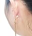 CNCbetter Women Fashion Jewelry Black Triangle Colorful Charms U Shaped Back On Clip Earring