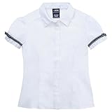 French Toast Short Sleeve Ribbon Bow Blouse Girls