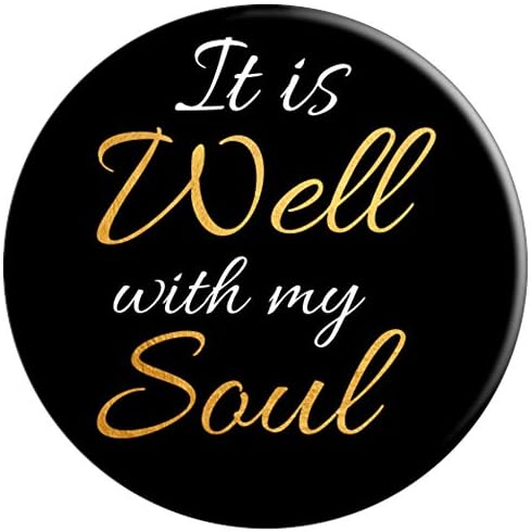 Amazon Com Psalm 46 1 3 It S Well With My Soul Bible Verse Black