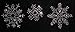 Frozen Snowflakes Iron On Rhinestone Crystal Transfer by Jubilee Rhinestones