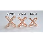ZAKIA Women's Elegant Hollow Cross Silk Scarf Clips Rings Holder for Wedding Party