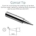 GeToo T18 Series Soldering Tip for Hakko FX-888D, FX-888, FX-8801, FX-889, FX-702 Irons Tips, Set of 5 Shapes