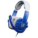 Stereo Gaming Headset PS4 Pro Xbox One, SADES SA930Plus Noise Cancelling Over Ear Headphones with Mic,Volume-Control, Bass, Soft Memory Earmuffs for Laptop Mac Nintendo Switch Games