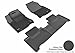 3D MAXpider Custom Fit Kagu Floor Mat (Black) Compatible with Lexus NX / NX Hybrid 2015-2021 - Full Set