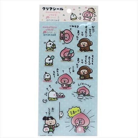 Amazon カナヘイの小動物 クリアシール モモタロうさぎ おにピスケ 2 アニメ 萌えグッズ 通販