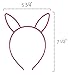 Plastic Easter Bunny Ears Headbands (24 pieces, 6 colors); Fun Rabbit Ear Party Favors, Dress-up, Costumes, Easter & More (24-pack, multicolored)