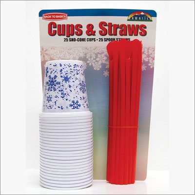 Back to Basics FCS25 Flat Bottom Cup with Straw