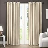 Exclusive Home Chatra Faux Silk Grommet Top Curtain Panel Pair