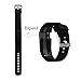 KingAcc Compatible Replacement Bands for Fitbit Charge HR, Soft Silicone Band with Metal Buckle Fitness Wristband Sport Strap Women Men (1-Pack, Black, Small)