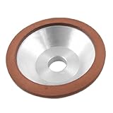 Uxcell a12010600ux0148 100x32x20x10x3mm Resin Bonded Flaring Cup Diamond Grinding Wheel 240 Grit