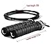 Jump Rope by BeMaxx Fitness + Bonus Workout Guide & Extra Cable - Adjustable High Speed Skipping Cable, Ball Bearings & Anti-Slip Handles - Pro Sports, Boxing, Training for Adults, Men, Women