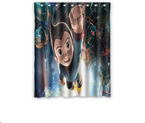 Cartoon Astro Boy Movie Insulated Blackout Kids Window Curtains 52 "x 63" Inch Home Decoration