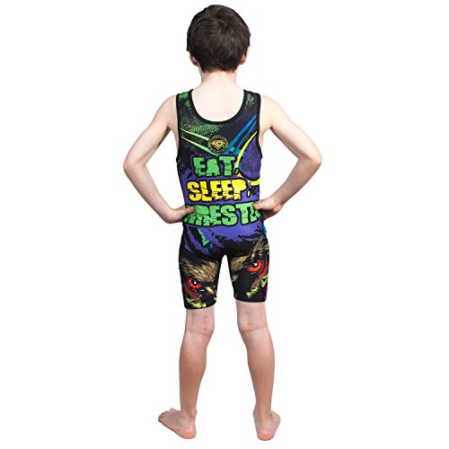 KO Sports Gear Release The Beast Wrestling Singlet (Youth XS 3045