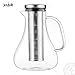 JoyJolt Airtight Cold Brew Iced Coffee Maker | Sleek 1.5 Liter (48 Ounce) Glass Tea & Coffee Pot Maker With Unique Non Slip Silicone Base | Make Delicious Homemade Cold Brew & Iced Coffee