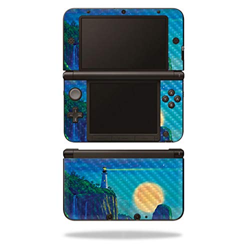 MightySkins Carbon Fiber Skin for Nintendo 3DS XL Original (2012-2014) - Lighth…
