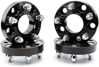 KV 4pcs 2015 (15-17) Ford Mustang 1'' 5x4.5 Wheel Spacers for Ranger Edge Explorer Lincoln Mazda | 5 Lug 5x4.5/5x114.3-70.5CB| STUDS 1/2 x 20