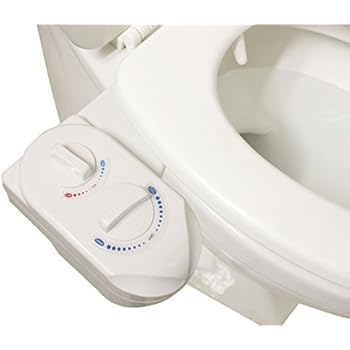 Berucci Toilet Seat Hot Cold Bidet For Self Cleaning Adjustable Water Pressure With Dual Nozzles Nonelectric
