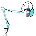 Neewer NW-800 Pro Studio Broadcasting Recording Condenser Mic Kit with NW-35 Adjustable Mic Suspension Scissor Arm Stand with Black Shock Mount and Table Mounting Clamp, Pop Filter(Blue)