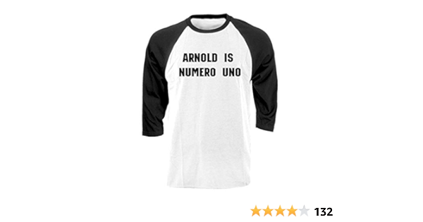 Arnold Is Numero Uno Weightlifting Champ Cotton Ringer Tee Clothing Shoes Jewelry Amazon Com