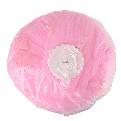 Raxsun Baby Crib Canopy Netting Luxury Princess Bed Net Round Hoop Netting Mosquito Net Bedroom Decor (Pink) - Thumbnail 6