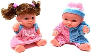 FunBlast Beautiful Doll Set for Kids, Little Handsome Boy Beautiful Girl Doll Set for Kids, (Random Color)