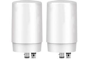 LINSUELY 2-Pack Faucets Filters Cartridge(FR-200,FF-100)，Replacement for Brita® Faucet Filter,Water Filter Compatible with Brita® Faucet Filtration Systems- White